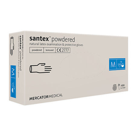 Santex powdered latex púderes gumikesztyű 100 db