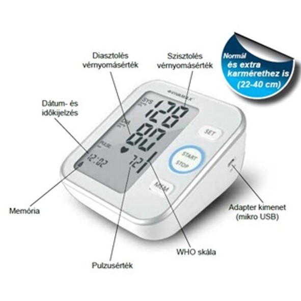 Vivamax felkaros vérnyomásmérő automata