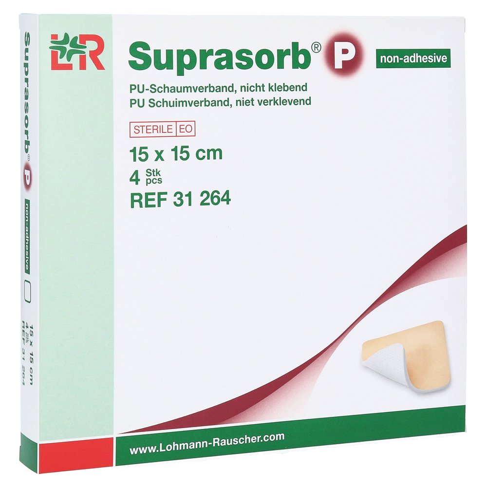 Suprasorb P Nem tapadó15 X 15 CM habszivacs kötszer steril (Lohmann) (db)