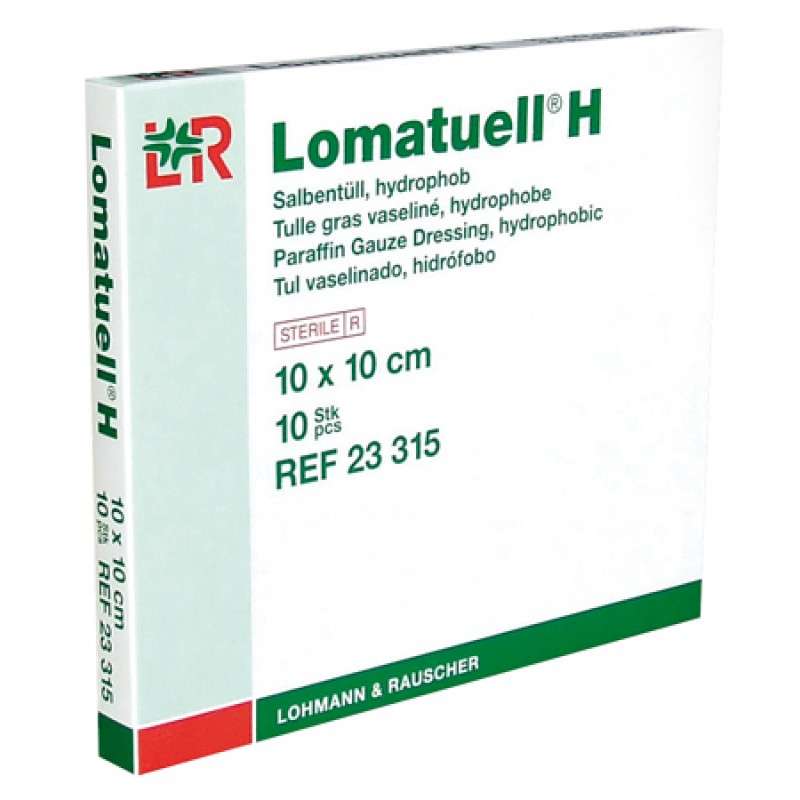 Lomatuell H kenőcstüll 10 X 10 cm impregnált gézlap steril (Lohmann)